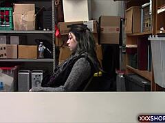 petite shoplifter teen caught bent over doggystyle punished hard