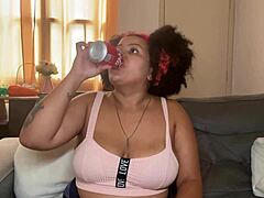 Hey chubby babe, burping and farting after that coke hit you hard?