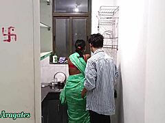 Stepbro Hard Fucks Stepsis Tight Pussy In Saree Kitchen