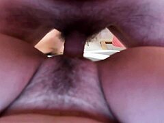 amateur milf's tight pussy hammered by monster cock up close