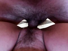 amateur milf's tight pussy hammered by monster cock up close