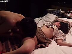 giant tits beauty convulses from intense clit licking orgasm