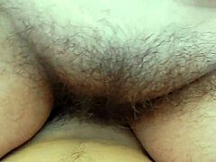 Why does this hairy mature milf ride cock so wildly on her chubby legs?