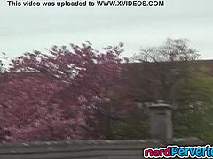 Busty UK Bitch Devours Nerd's Cock in Casting