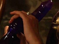 naked lesbian slave moans as madame gifts her strapon fuck