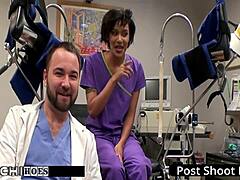 Freshman Nurse Jackie Banes Forces Hitachi Orgasm