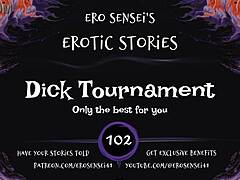 Dick tournament heats up with erotic audio challenges