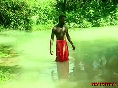 Ebony African Wife Creampied by Pastor in Baptism Water Full Video