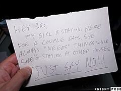 Holy Fuck! Ninus Babe Deepthroats Boyfriend's Brother Monster Cock and Swallows Cum!