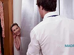 milf in dressing room caught pantyless, stepson rams anal surprise 🍑😈🔥