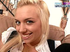 beautiful small tits girl swells pussy riding huge cock doggystyle cowgirl