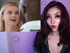 horny latina teen 18 begs for massive black cock creampie pounding