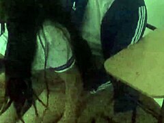 Cute Student Fucks Classmate Hard in Classroom Private Lesson