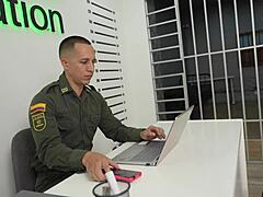 colombian slut fucks cop outta jail 😈🍑🔒