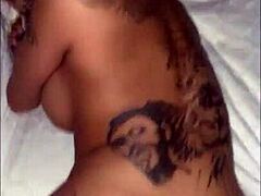 gorgeous tattooed slut gets picked up and ROUGH FUCKED in hotel by stranger