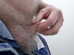 Neighbor milf masturbates frantically to orgasm in public toilet stall