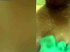 bbw latina miss madii soaks shower with her juicy curves