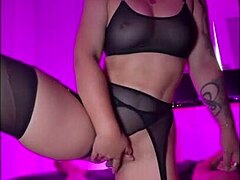 pov stepmom rides stepson cock then takes cum all over her stockings feet