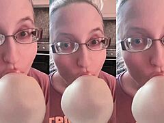 WHOA HUGE BUBBLE GUM CHEWS ASMR!