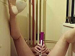 i'm your humiliated european milf slave eating from the bowl with buttplug toys dirty talk pov natural tits