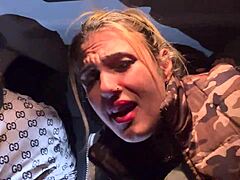 uber babe grabs lesbian couple at airport for car orgy 🔥👅💦