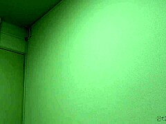 Hot Japanese big tits babe strips sexy lingerie for steamy shower solo