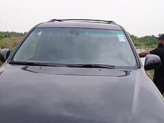 Pretty Sexy Village Girl Picked Up And Fucked Hard In Car On Country Ranch Ride