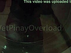 POV skinny Asian schoolgirl washing wet uniform after homemade sex