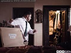 Ariel X swallows big dick before hardcore anal pounding?