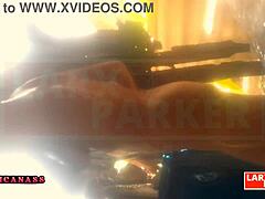 Kassandra dances teases wet pussy small tits for fans casting