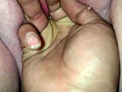 redhead fingers hairy clit to explosive squirting orgasm