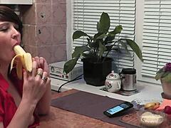 sexy milf frina slurps cock deep blowjob cum in mouth explosion