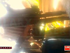 Kassandra dances teases wet pussy small tits for fans casting