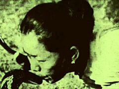 Beauty and the Beast Unveil Antique Hairy Pussy in Vintage Lantern Glow