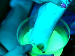 Slime-covered cuties Piie and Nath tease with messy foot worship and toe sucking