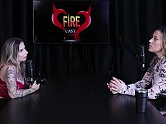 Angelica Morango Explores Body in Sheer Red Lingerie Casting