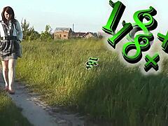 Stranger unloads cum into street milf's soaked panties publicly