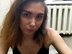 my jaw aches sucking his huge cock so deep pov creampie