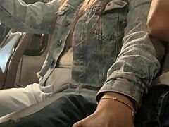 damn she grabs my huge cock on public bus after flashing tits wild