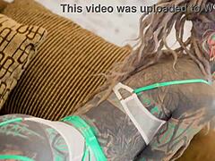 dreadlocks hippie slut moans on big cock sloppy deepthroat and wild anal ride