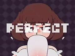 whoa, check chara squeezing those big tits around a throbbing cock for epic titty fuck action!!