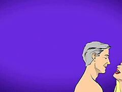 brunette with puffy shaved pussy and big boobs deepthroats on outdoor date.