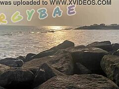 Watch This Milf Couple Flash Thongs Publicly At Bar And Beach