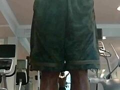 21 year old fitness babe seduces daddy in dorm workout