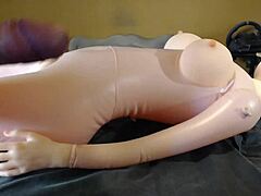 fucking my chubby sex doll marina feels so real 🔥