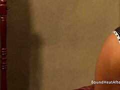 Sensual Madame Fingers While Watching Bound Slaves Lick