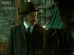 police captain gonna fuck this beautiful young blonde doggystyle in the alley... threatens her bad!