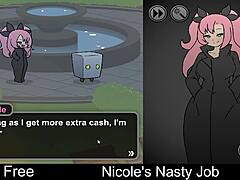 Nicole's Nasty Job Game Turns Erotic And Wild!