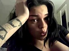 hot sexy big tits girl flashes boobs horny tease!