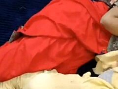 Indian teen wife bends for delivery boy outdoor pussy creampie